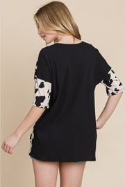 Rodeo Love Ribbed Animal Contrast Tee LIAXO
