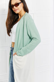 Color Block Duster Cardigan LIAXO