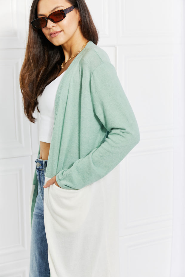 Color Block Duster Cardigan LIAXO